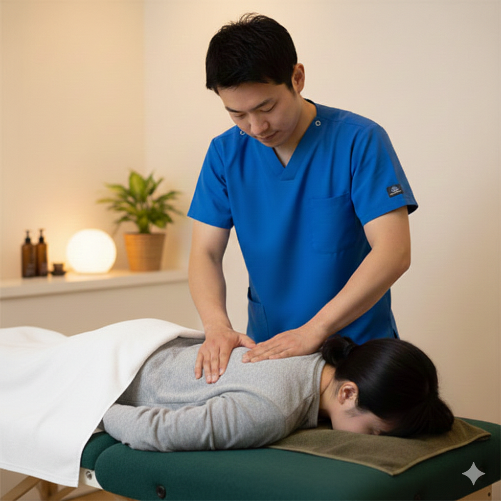 手技によるマッサージ施術